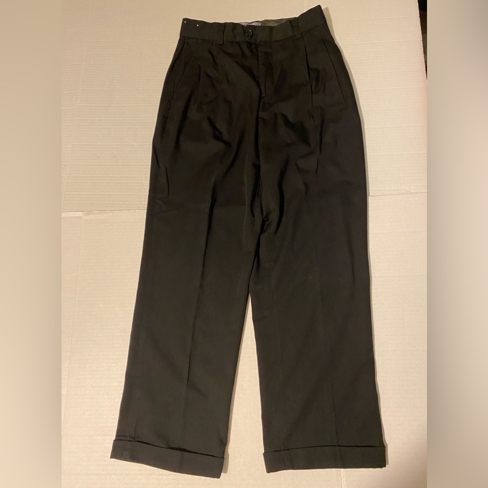 Claudio Nucci size 10 boys VTG black pleated front dress pants